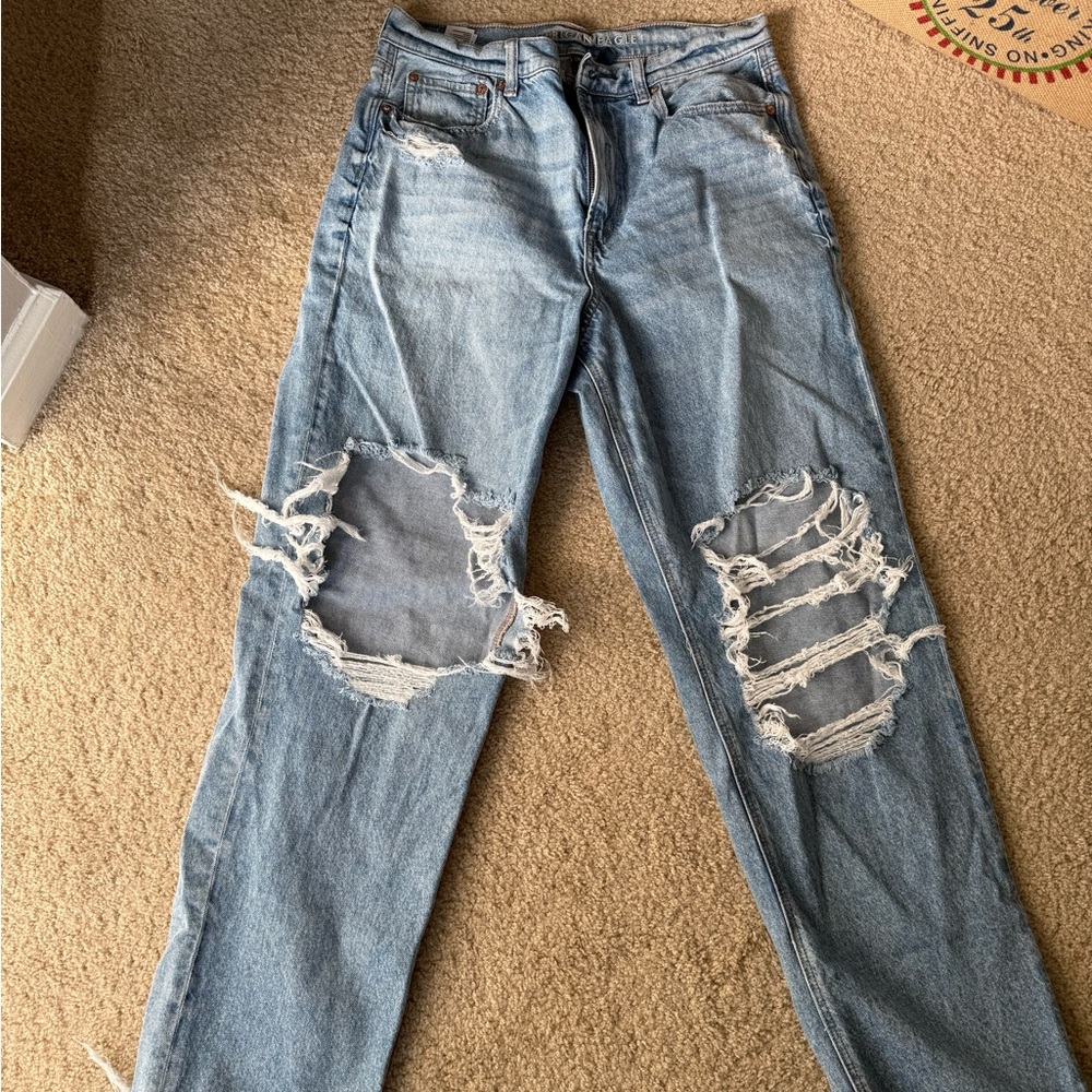 American Eagle Outfitters Hi-rise Baggy Straight